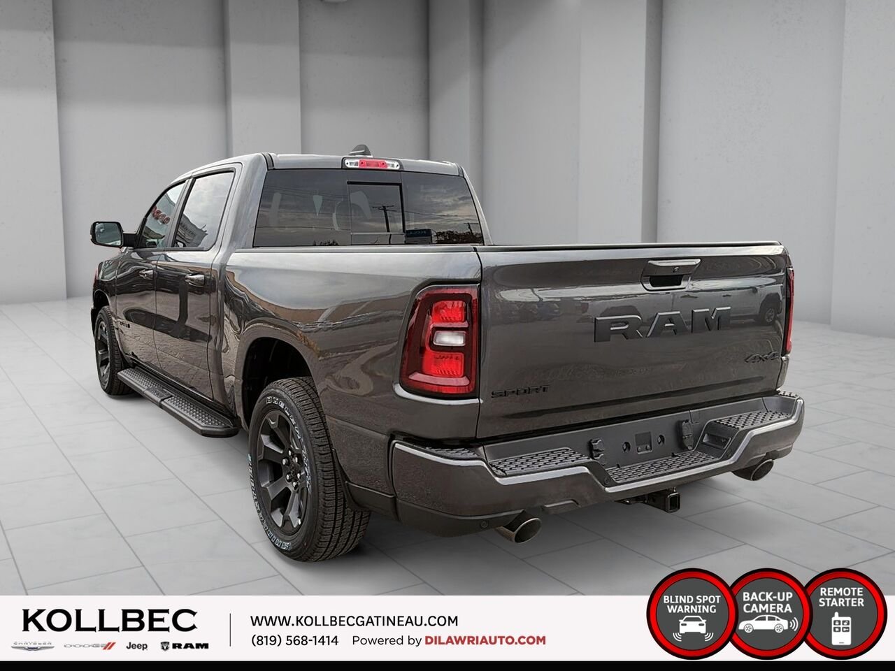 RAM 1500 261410 | Sport cabine d'équipe 4x4 caisse de 5 pi 7 po 2026 Cristal granit métallisé Gatineau - photo #8