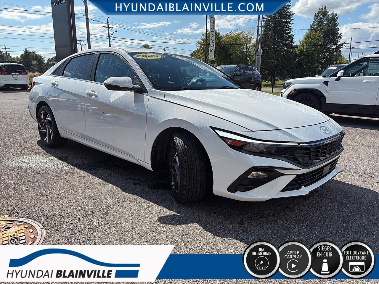 Hyundai Elantra 2024 Blanc Blainville - photo #2