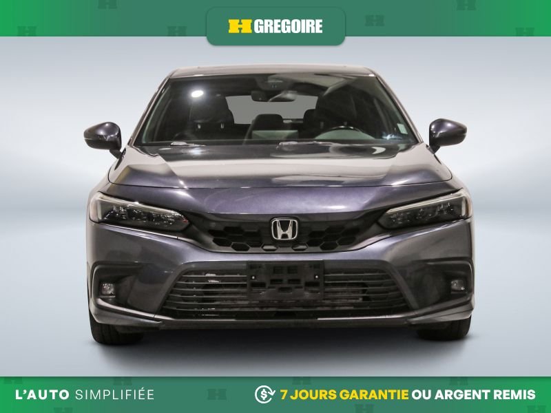 Honda Civic 820899 | Sport Touring AUTO A/C CUIR TOIT NAV CAM RECUL BLE 2022 Gris Laval - photo #1