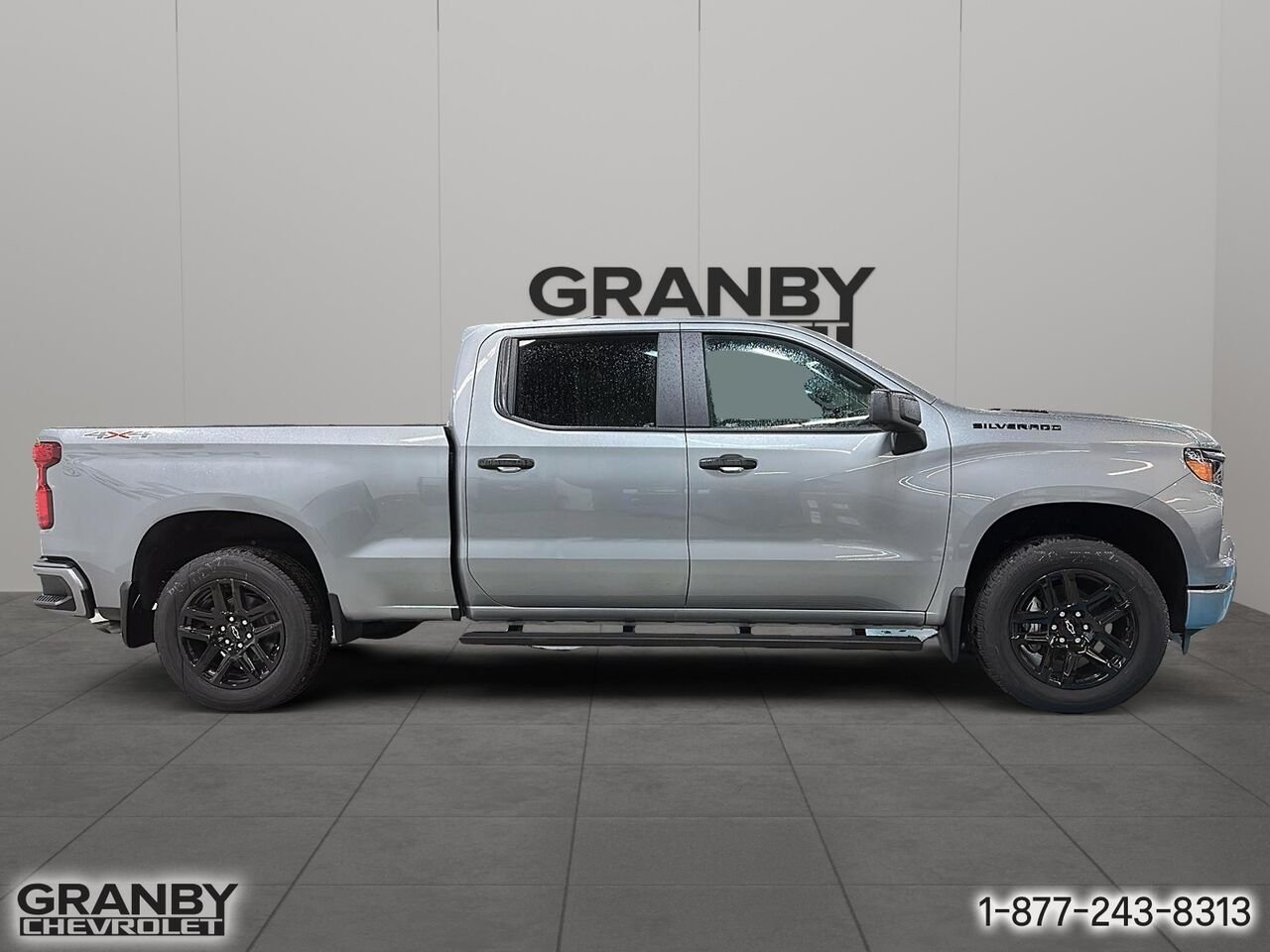 2026 CHEVROLET Silverado 1500 K1500 SILVERADO CREW CAB CUSTOM STD/BOX (1CX) | 26-0980 STERLING GREY METALLIC Granby - photo #3