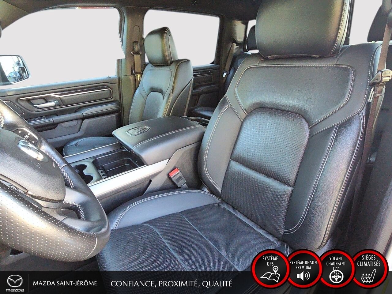 Ram 1500 Sport | caisse de 5 pi 7 po | CUIR | 4X4 | 2022 Blanc Saint-Jérôme - photo #18