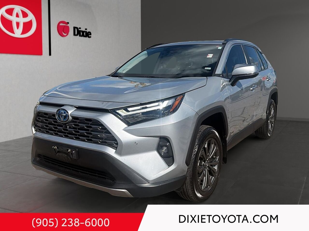 2023 Toyota RAV4 Hybrid Limited AWD / CLEAN CARFAX / HEATED AND VENTILATED SEATS / MOONROOF / ALLOY WHEELS / CARPLAY AND ANDROID AUTO Silver Mississauga - photo #0