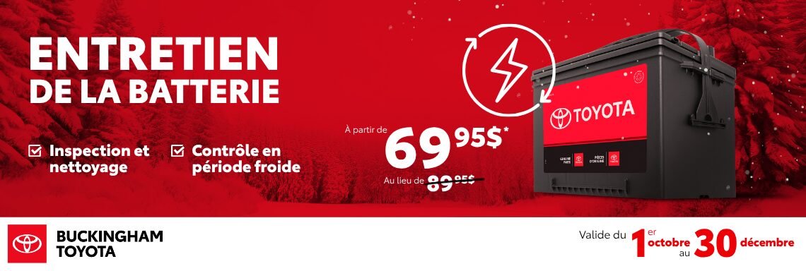 Entretien de la batterie