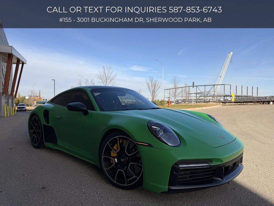 2021 Porsche 911 Turbo S | Front Lift | PDCC Suspension | Sunroof | Heated & Ventilated Seats Python Green