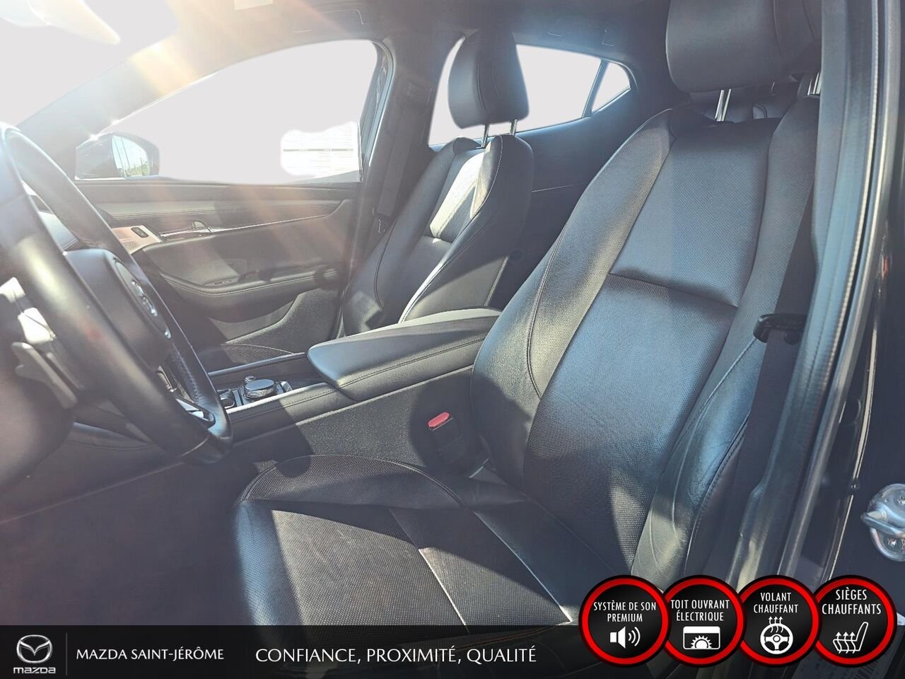 Mazda Mazda3 Sport GT | 30 000 KM | CUIR | TOIT OUVRANT | NAVIGATION 2022 Noir Saint-Jérôme - photo #17