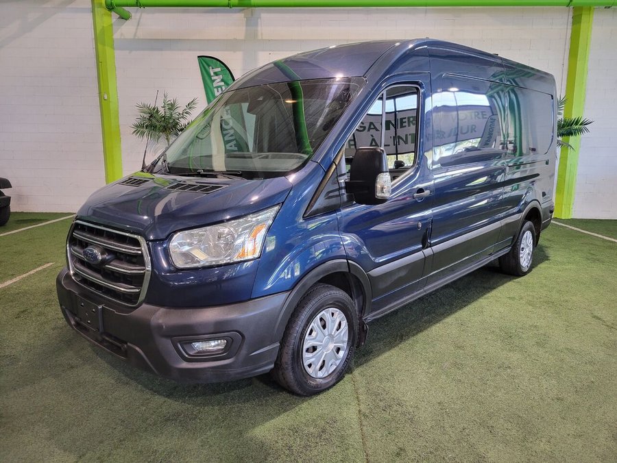 Ford Transit fourgon utilitaire T-250 PA toit moyen 130 po PNBV de 9 070 lb 2020 Bleu