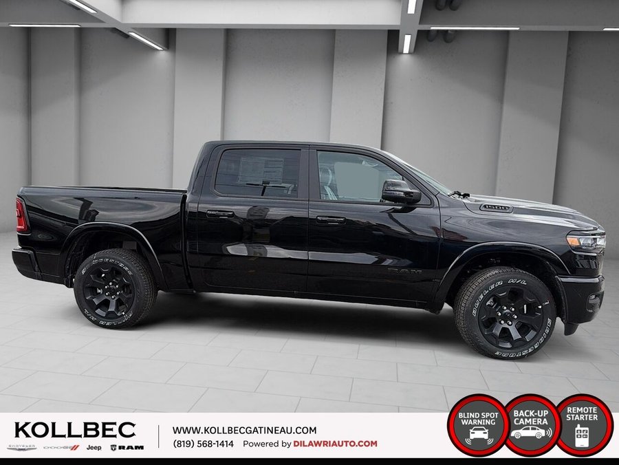 RAM 1500 Big Horn cabine d'équipe 4x4 caisse de 5 pi 7 po 2026 Couche nacrée cristal noir étincelant
