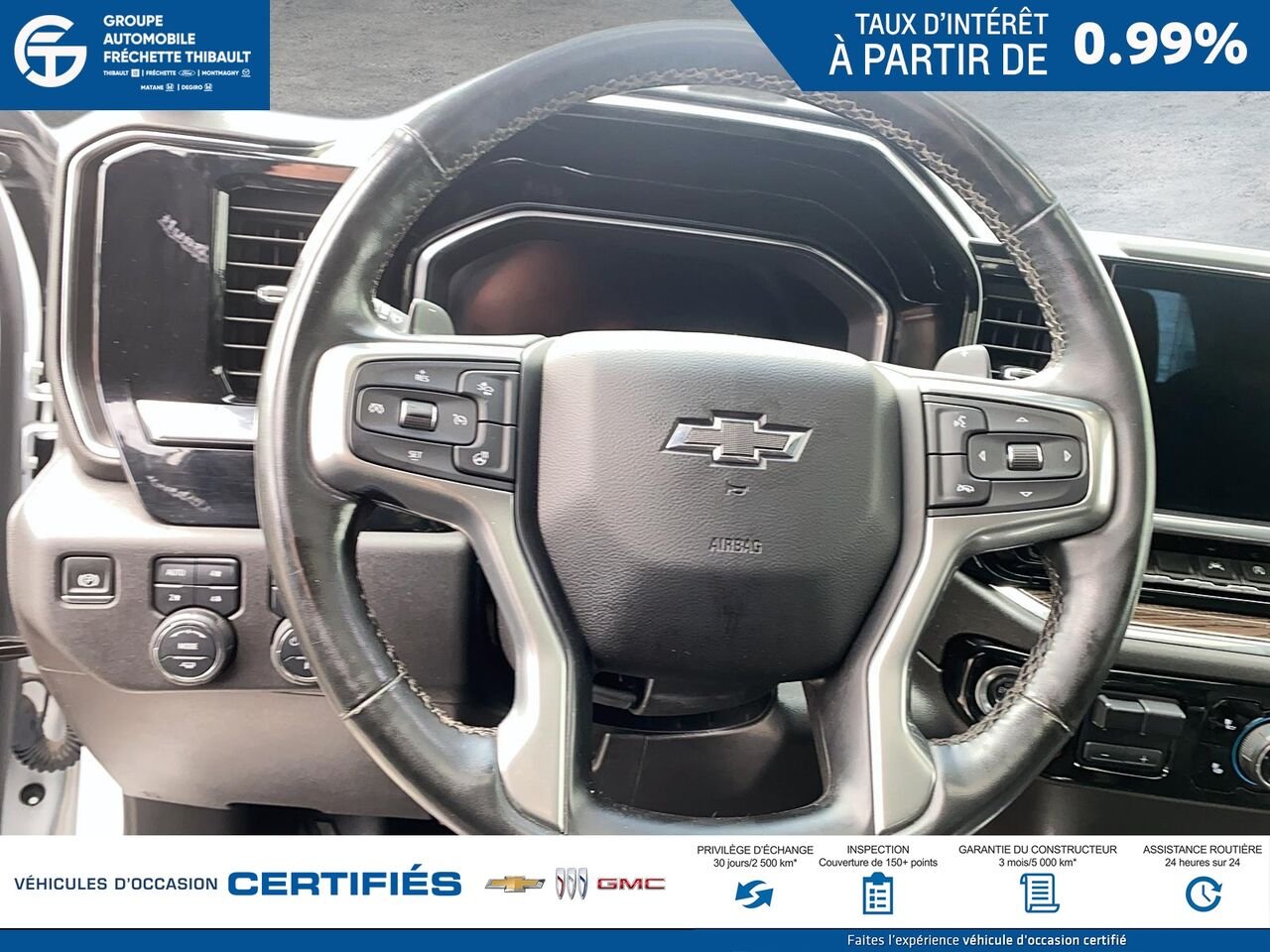 CHEVROLET SILVERADO LT Trail Boss cabine multiplace 4RM 157 po 2024 Blanc Montmagny - photo #10
