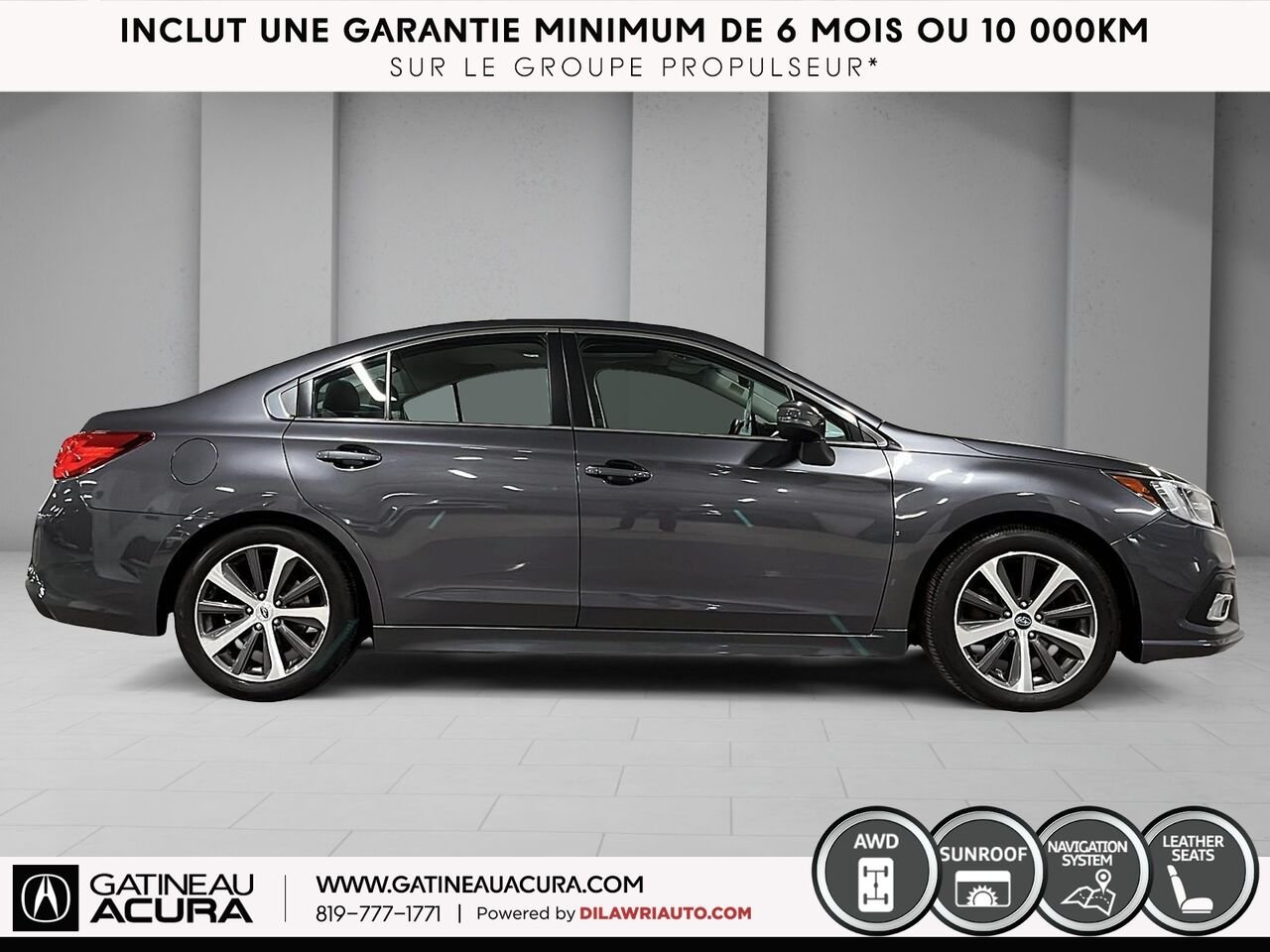 2019 Subaru Legacy 2.5i Limited AWD Grey Gatineau - photo #14