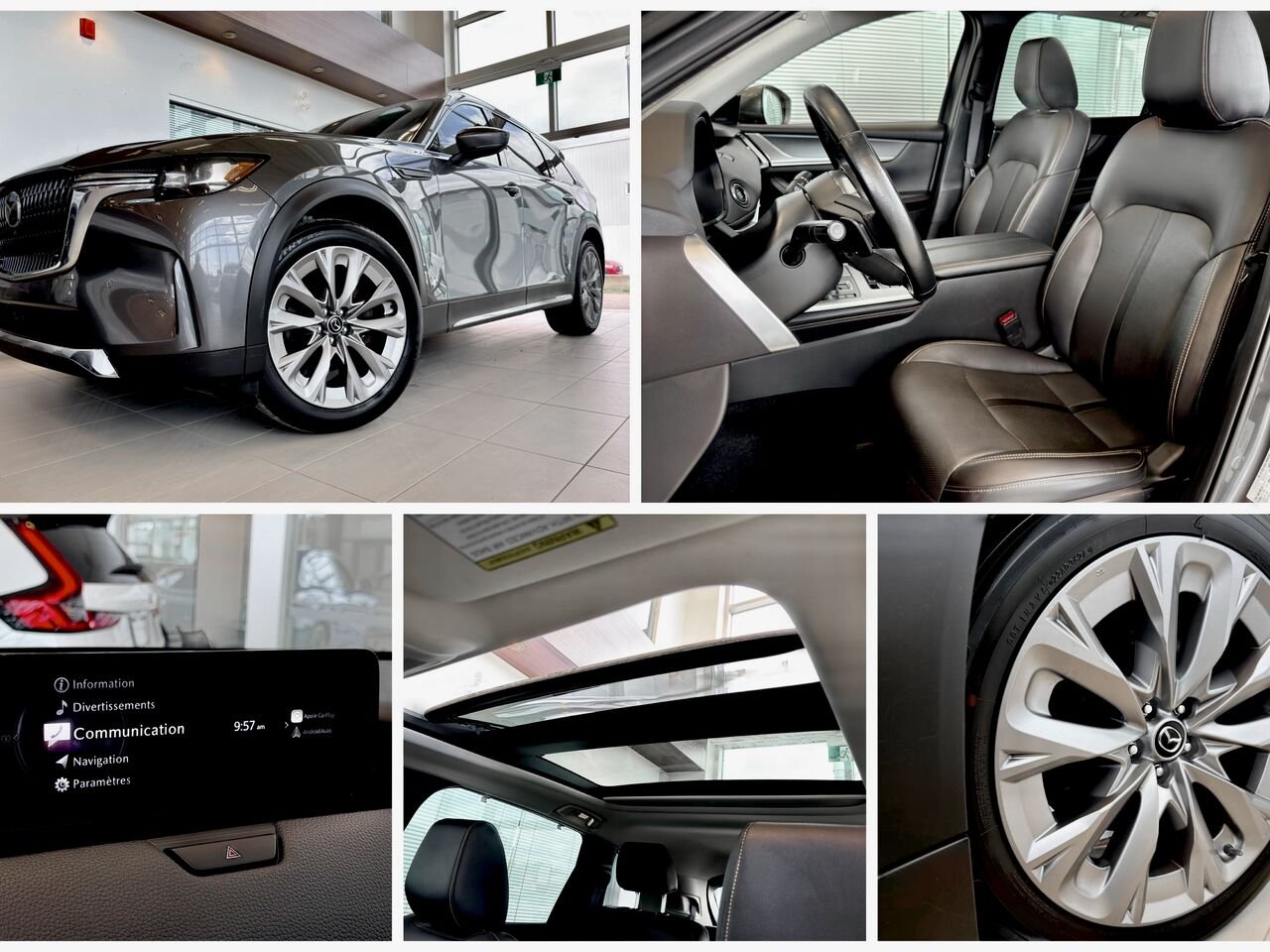 2024 Mazda CX-90 hybride léger Black Notre-Dame-des-Prairies - photo #14