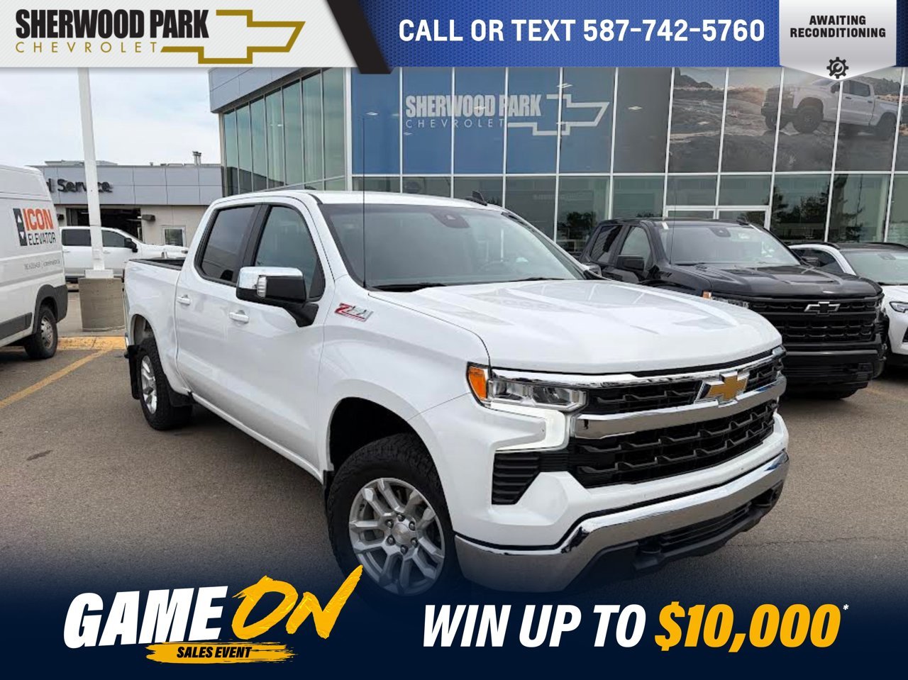 2023 Chevrolet Silverado 1500 4WD Crew Cab 147 LT White Sherwood Park - photo #0