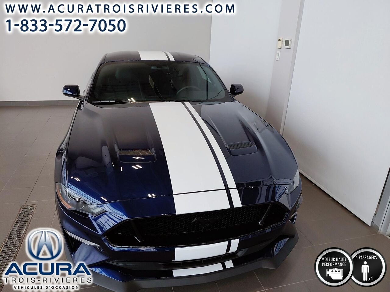 2018 Ford Mustang GT 5.0 LITRES Blue Trois-Rivières - photo #4