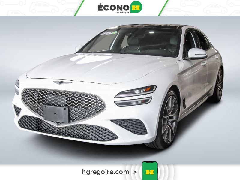Genesis G70 821117 | 3.3T Advanced AWD CUIR TOIT OUVRANT CAMÉRA MAGS 2022 Blanc Laval - photo #2