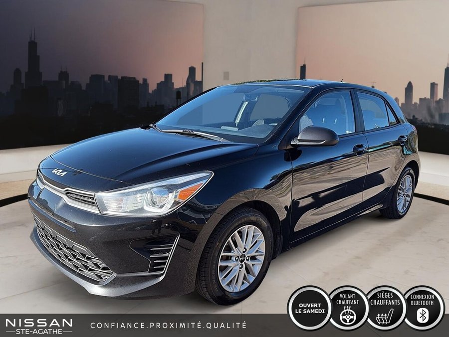 Kia Rio 5 portes LX+ IVT | UN SEUL PROPRIÉTAIRE | APPLE CARPLAY | CAMÉRA DE RECUL 2023 Noir