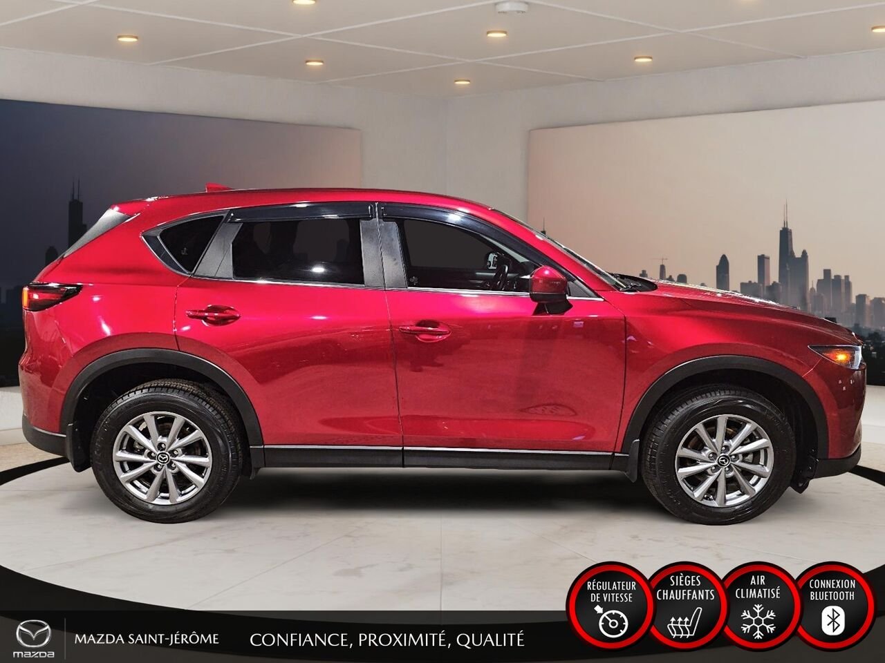 Mazda CX-5 GX | 1 PROPRIÉTAIRE | JAMAIS ACCIDENTÉ | AWD | MAGS 2023 Rouge Saint-Jérôme - photo #4