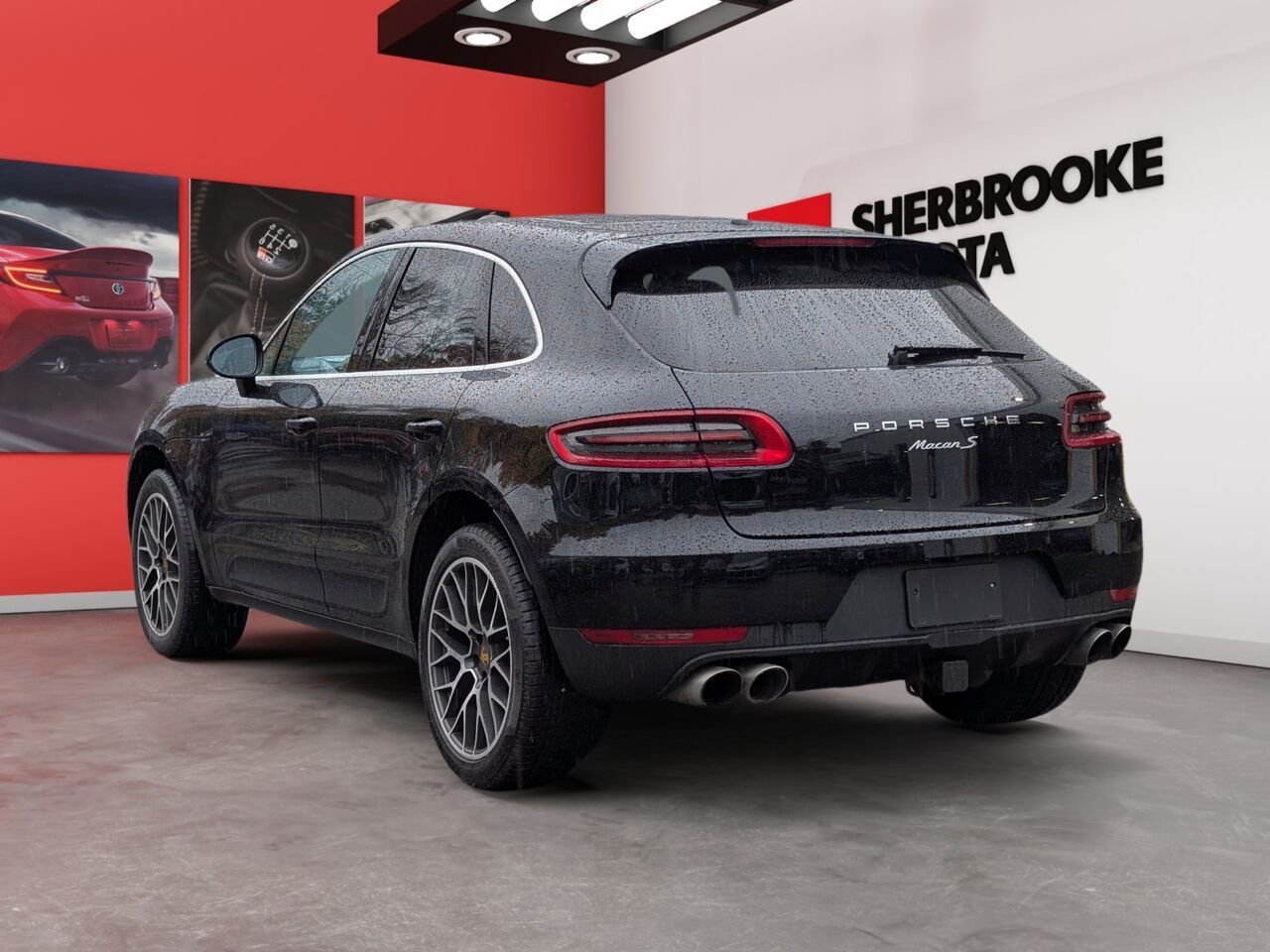 Porsche Macan S/AWD/SIÈGES EN CUIR ET CHAUFFANTS/TOIT OUVRANT PANORAMIQUE/BLUETOOTH/AC BIZONE 2017 Noir Sherbrooke - photo #4