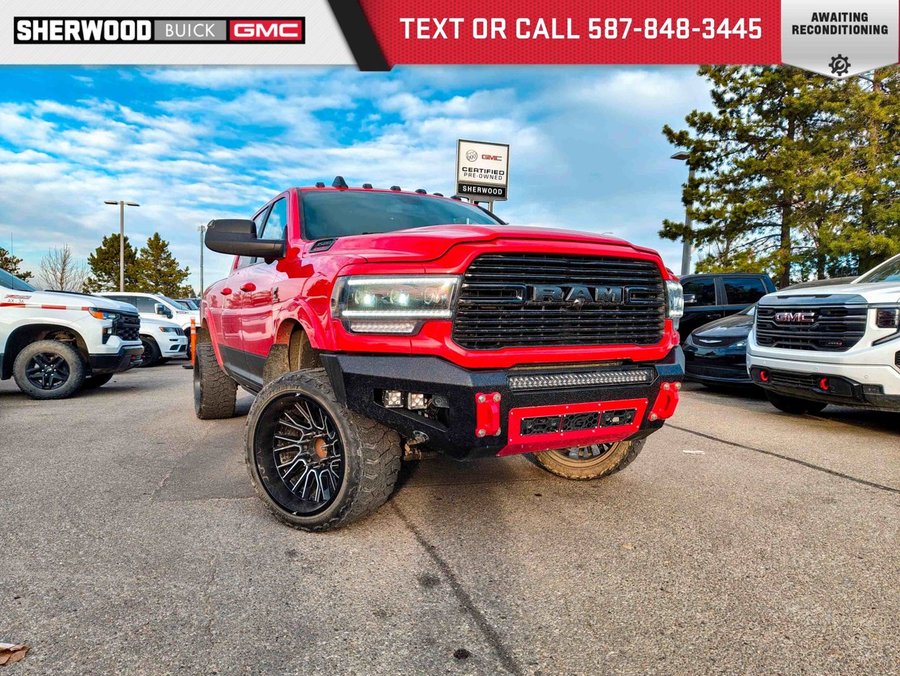 2019 Ram 3500 Laramie Level 2 Night Edition 6.7L | 2in Leveling Kit Red
