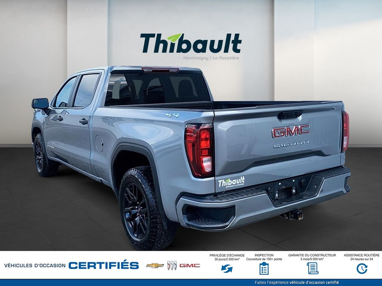 GMC SIERRA 150 Pro cabine multiplace 4RM 157 po 2024 Gris Montmagny - photo #3