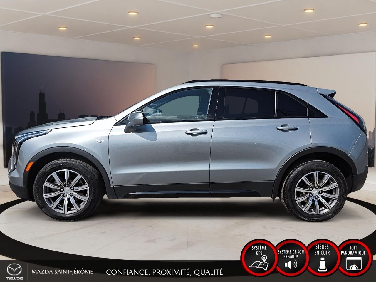 2023 Cadillac XT4 Sport | TOIT PANORAMIQUE | CUIR | AWD | SIÈGES AVANT ET ARRIÈRE CHAUFFANTS Grey Saint-Jérôme - photo #9