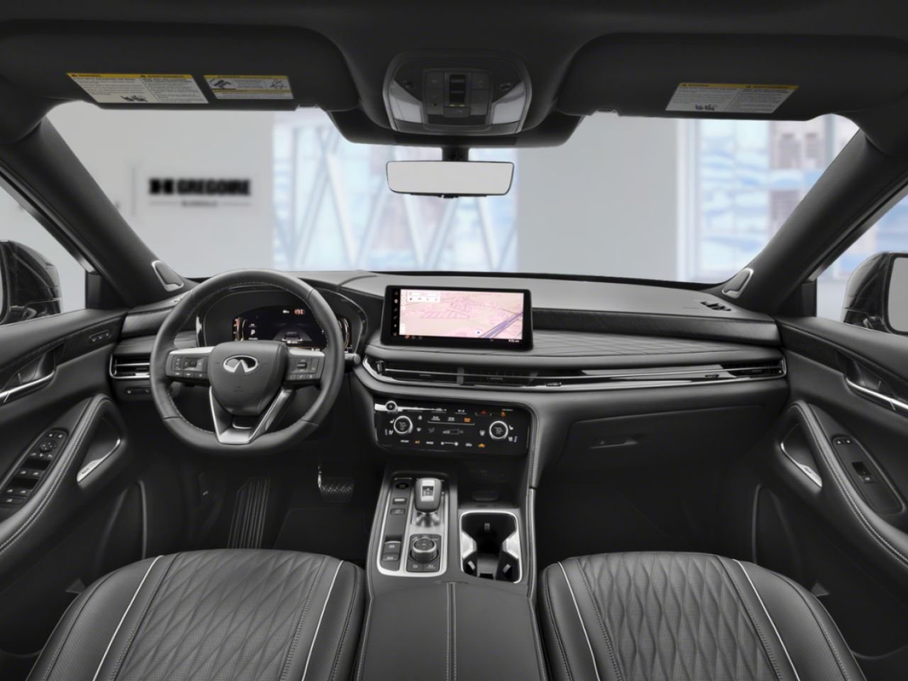 2027 INFINITI QX65 Radiant White/Black Obsidian Blainville - photo #3