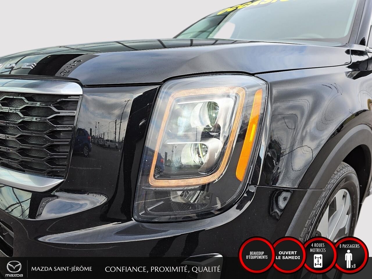 Kia Telluride SX | CUIR BRUN | 8 PASSAGERS | TOIT OUVRANT | 2022 Noir Saint-Jérôme - photo #1