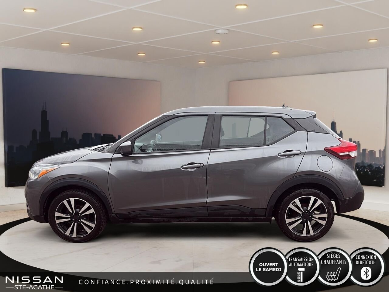 Nissan Kicks 2019 Gris Ste-Agathe des Monts - photo #3