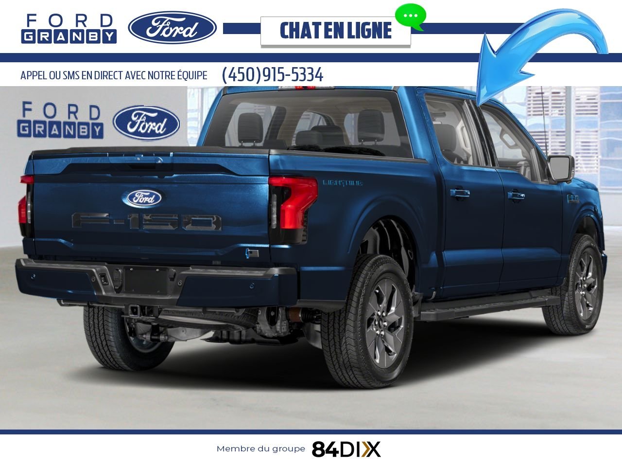 Ford F-150 Lightning 2025 Bleu antimatière métallisé Granby - photo #2