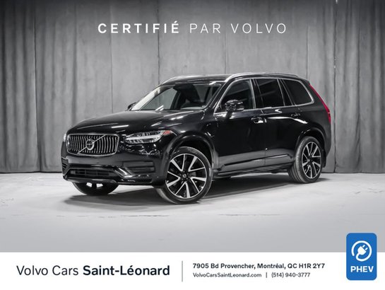 Volvo XC90 Hybrid T8 MOMENTUM PLUS CAMERA 360 ASSIST CONDUITE MAGS 21PO 2020 Noir