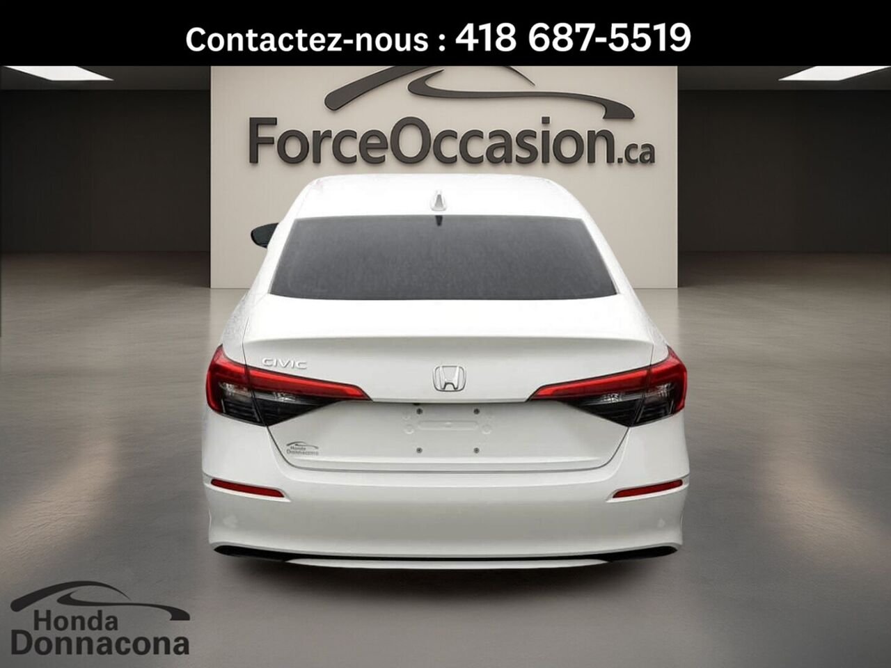 2023 Honda Civic White  - photo #4
