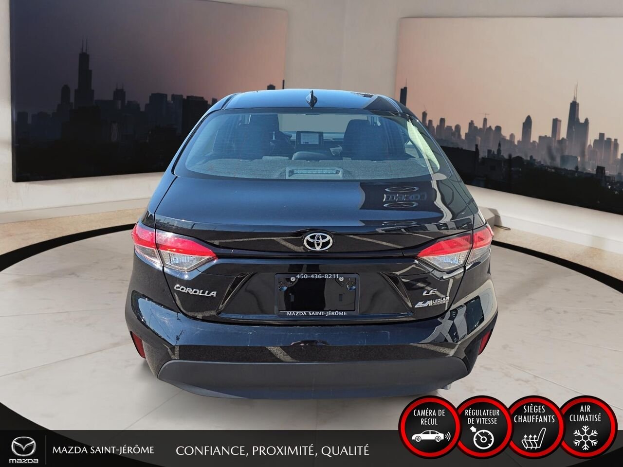 Toyota Corolla 2023 Noir Ste-Agathe des Monts - photo #6