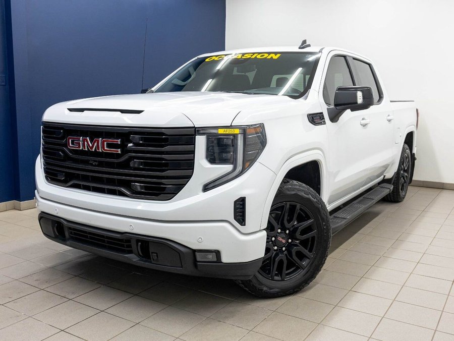 GMC Sierra 1500 ELEVATION CREW 4X4 DIESEL *NAV* SIÈGES CHAUFF BOSE 2024 Blanc