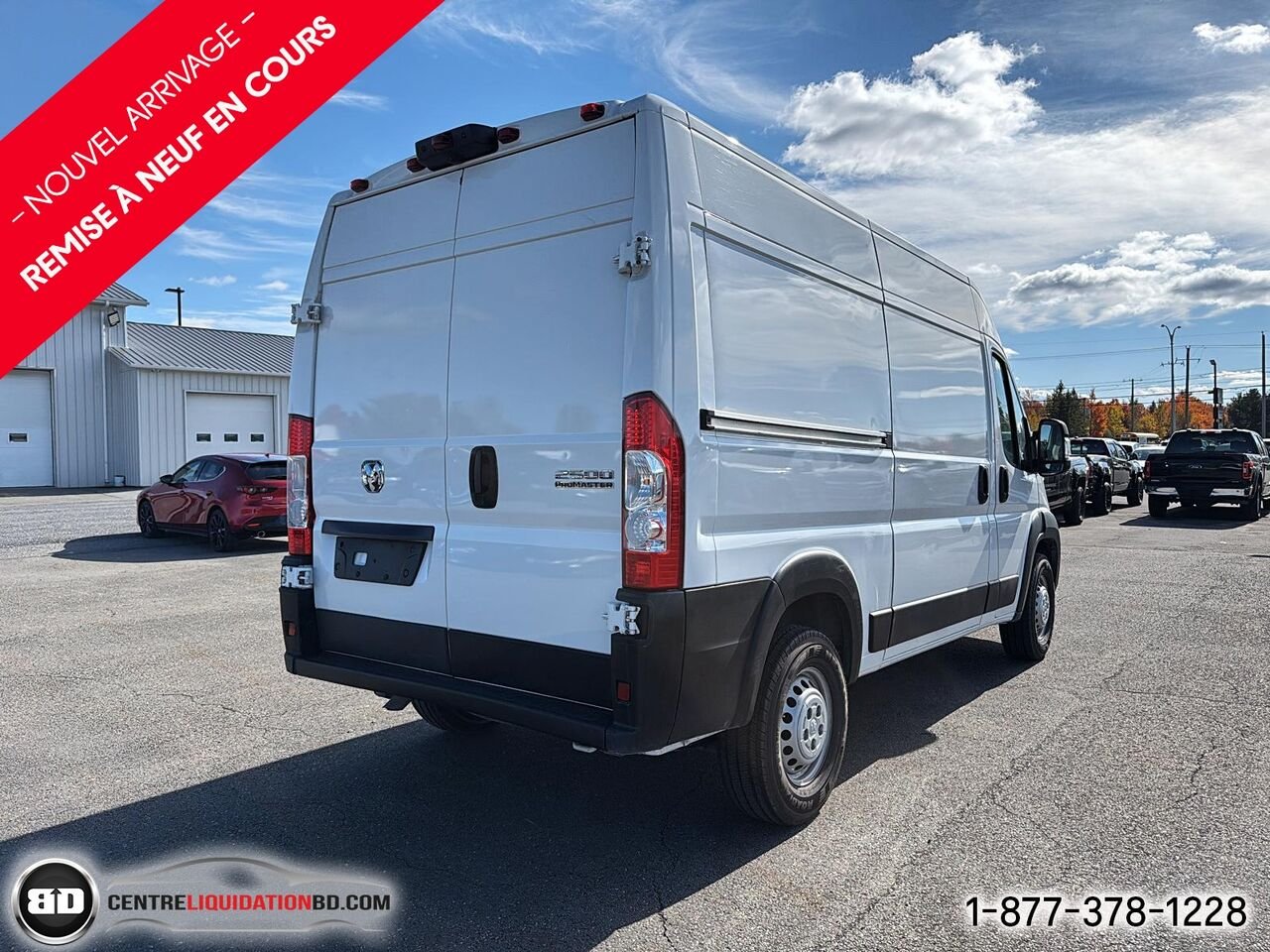 Ram ProMaster fourgonnette utilitaire 2500 Tradesman toit élevé 136 po avec siège passager | BD0464 2025 Blanc Granby - photo #7