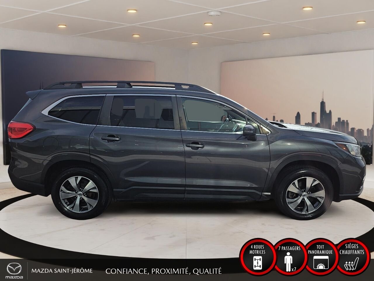 Subaru Ascent TOURING 8 PLACES | TOIT PANORAMIQUE | AWD | 2022 Gris Saint-Jérôme - photo #4