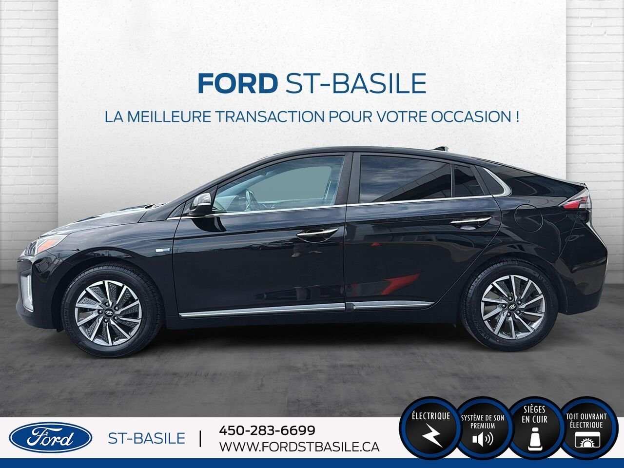 HYUNDAI Ioniq électrique 2020 Noir Saint-Basile-le-Grand - photo #2