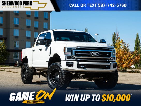 2022 Ford Super Duty F-350 SRW Platinum 6.7L Diesel | 4in BDS Lift White