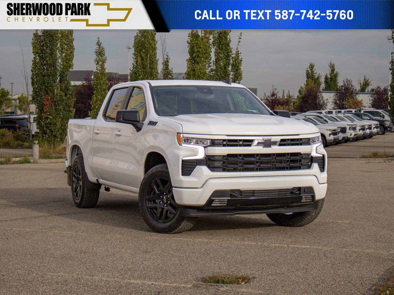 2024 Chevrolet Silverado 1500 4WD Crew Cab 147 RST White Sherwood Park - photo #0