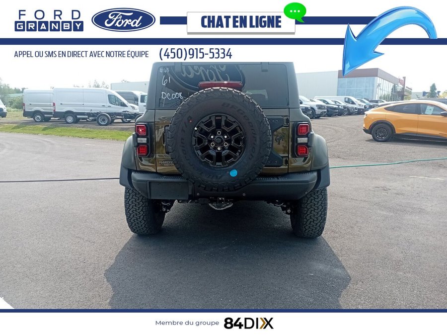 Ford Bronco Raptor 4 portes 4x4 2025 Vert