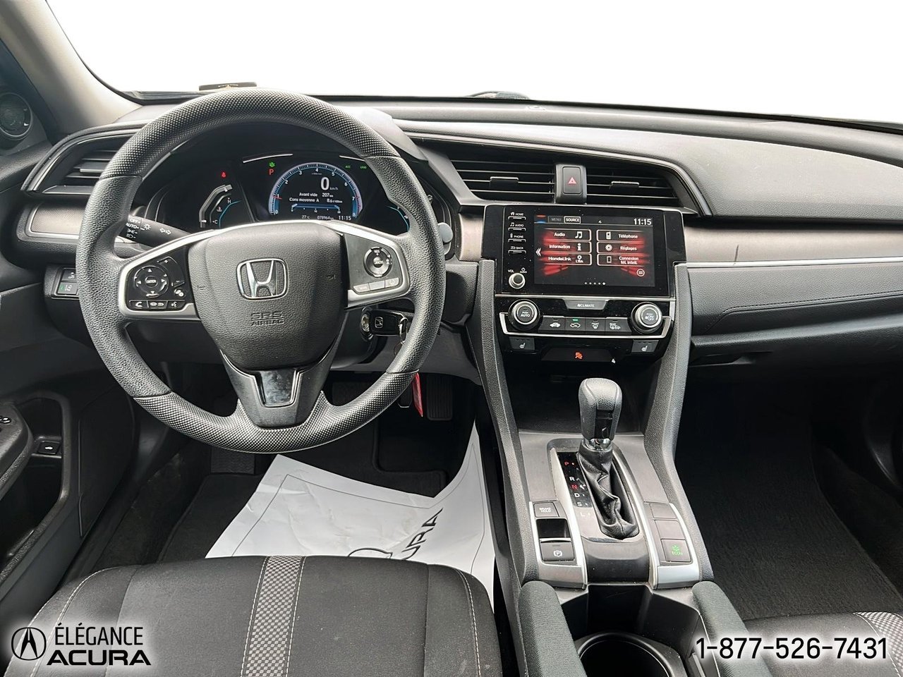 2020 Honda Civic Sedan LX | A8378A Black Granby - photo #34
