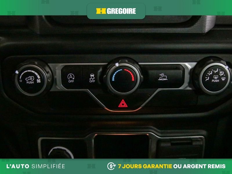 Jeep Wrangler 730494A | SPORT 4WD AUTO MAGS CAM RECUL BLUETOOTH 2022 Noir Laval - photo #19