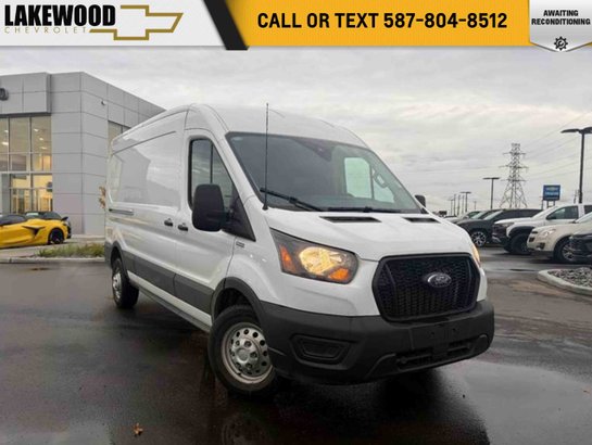 2025 Ford Transit Cargo Van 101A AWD 3.5L | Leather Seats White
