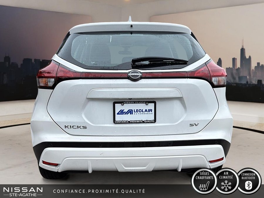 Nissan Kicks SV TA | 1 PROPRIÉTAIRE | JAMAIS ACCIDENTÉ | VOLANT CHAUFFANT | DÉMARRAGE À DISTANCE | CARPLAY 2024 Blanc