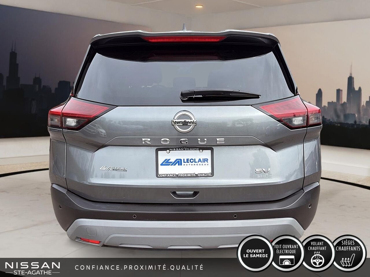 Nissan Rogue SV TA | 98 110 KM | UN SEUL PROPRIÉTAIRE | JAMAIS ACCIDENTÉ 2021 Gris Saint-Jérôme - photo #3