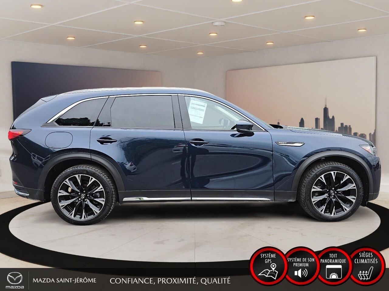 2025 Mazda CX-90 hybride rechargeable Blue Saint-Jérôme - photo #4