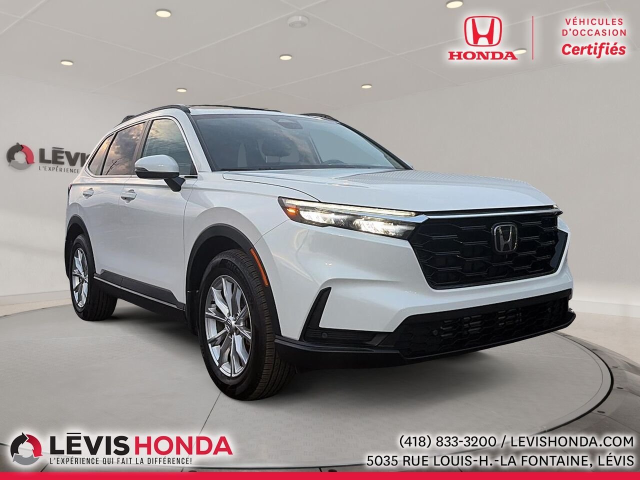 2023 Honda CR-V EX-L AWD EX-L Traction Intégrale White Lévis - photo #4