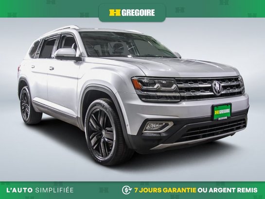 2019 Volkswagen Atlas Execline AWD AUTO MAGS A/C CUIR TOIT NAV CAM RECUL Grey