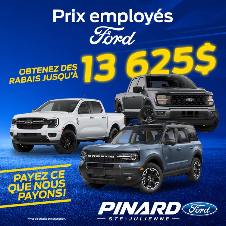 Pinard ford PROMO aout PRIX EMPLOYES 1000X1000