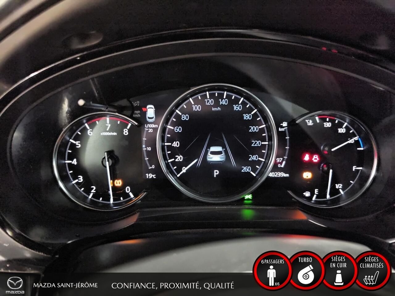 2022 Mazda CX-9 Édition Kuro | 1 PROPRIÉTAIRE | JAMAIS ACCIDENTÉ | CUIR ROUGE | TOIT OUVRANT | AWD Grey Saint-Jérôme - photo #15
