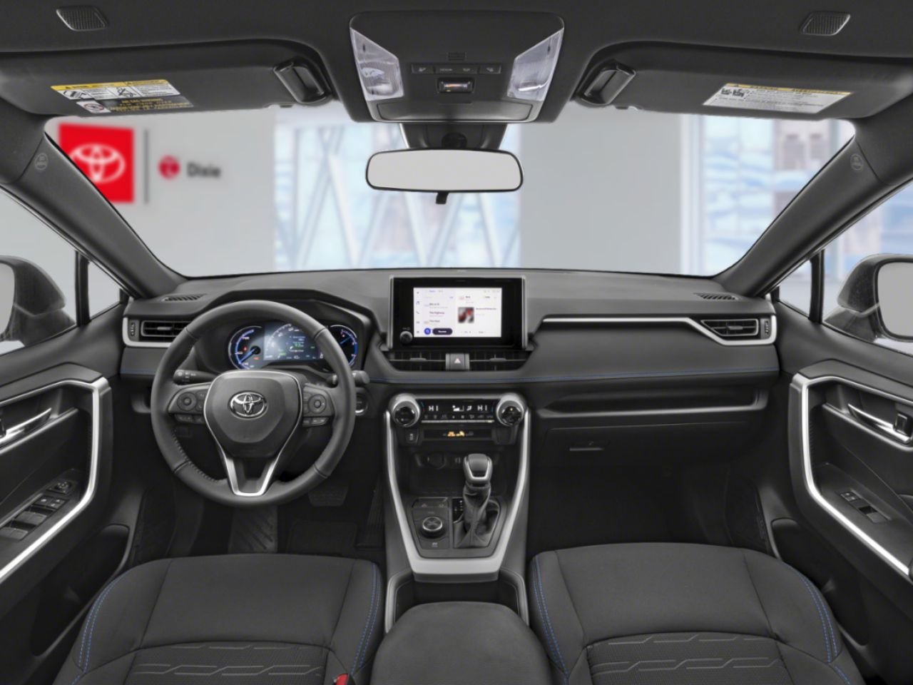 2025 Toyota RAV4 HYBRID SE AWD / HEATED SEATS / MOONROOF / ALLOY WHEELS / CARPLAY AND ANDROID AUTO Blue Mississauga - photo #4