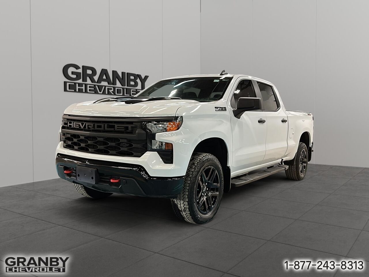 Chevrolet Silverado 1500 Custom Trail Boss Boite 6,6 V8 | G3711 2024 Blanc Granby - photo #0