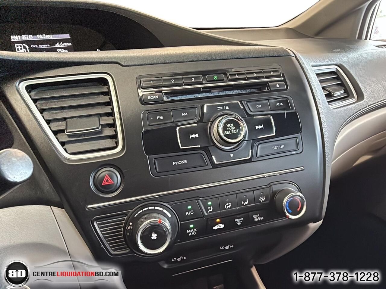 Honda Civic Sedan LX MANUELLE | BD0373 2015 Gris Granby - photo #19